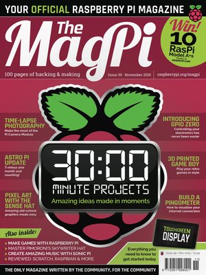 cover image of The MagPi Issue 39 Nov. 2015